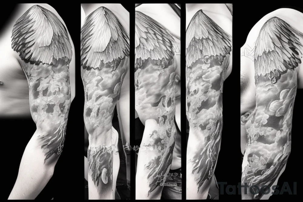 Angel tattoo idea