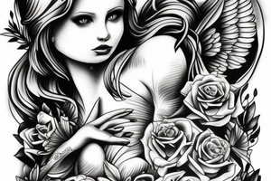 Angel tattoo idea