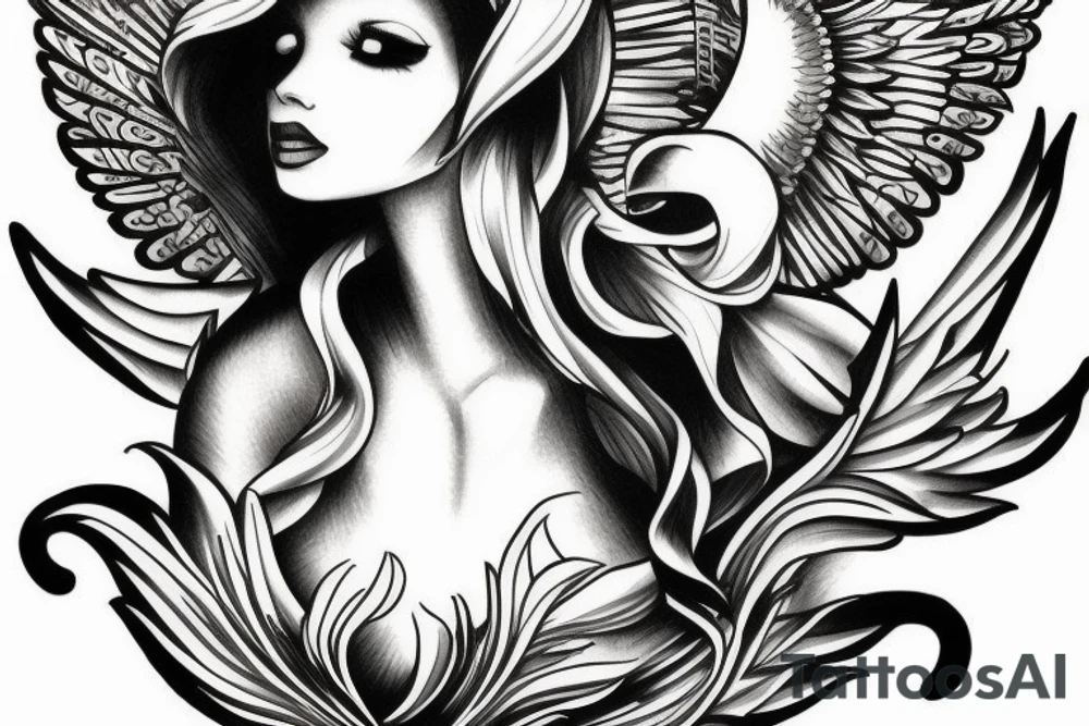 Angel tattoo idea