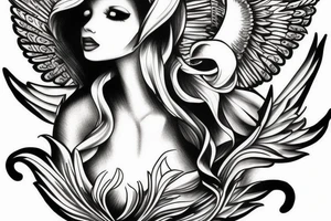 Angel tattoo idea