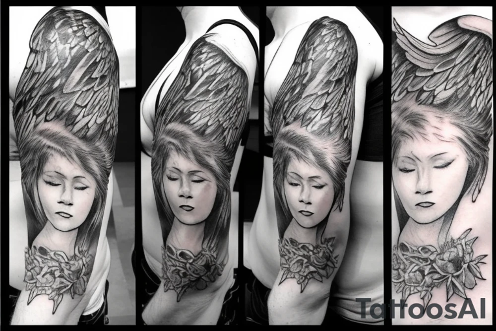 Angel tattoo idea
