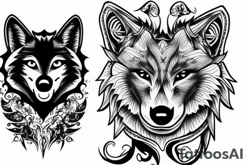 Wolf in sheep's clothing tattoo idea