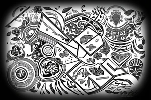 letter B tattoo idea