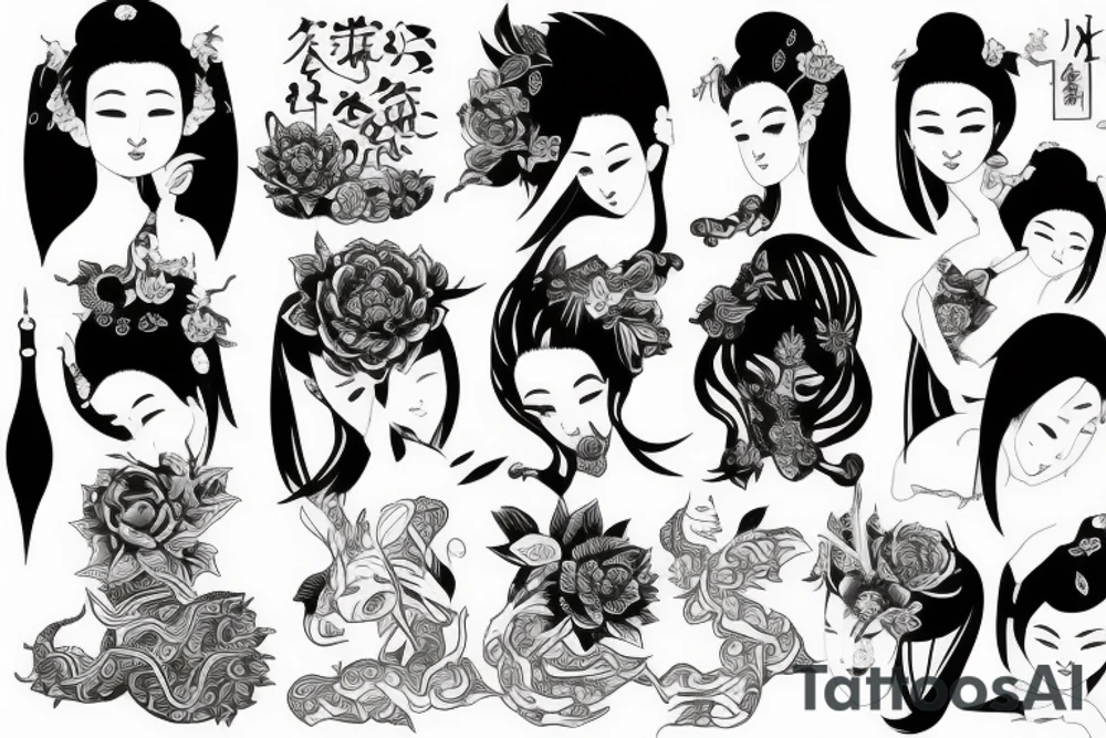 катана tattoo idea