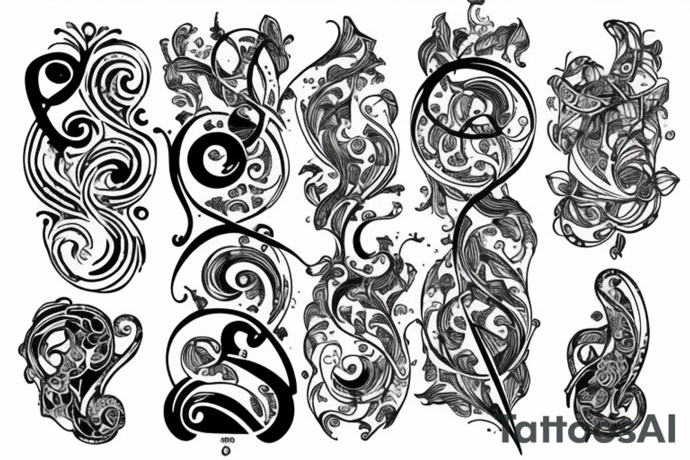art nouveau with a semicolon inside tattoo idea art nouveau with a semicolon inside tattoo idea