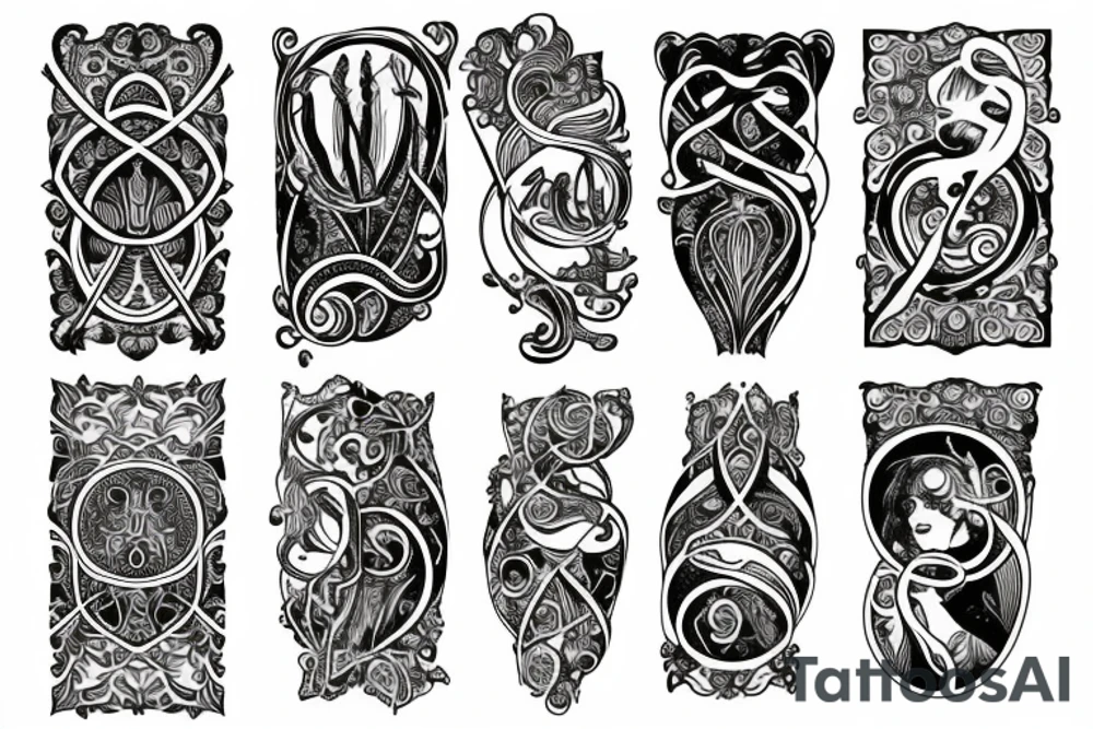 art nouveau with a semicolon inside tattoo idea art nouveau with a semicolon inside tattoo idea