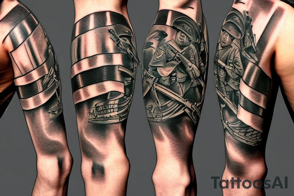 Battle field army tattoo idea