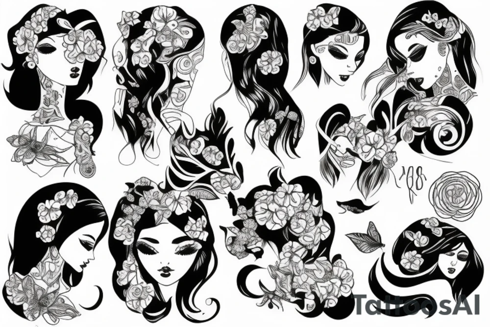 for girl tattoo idea