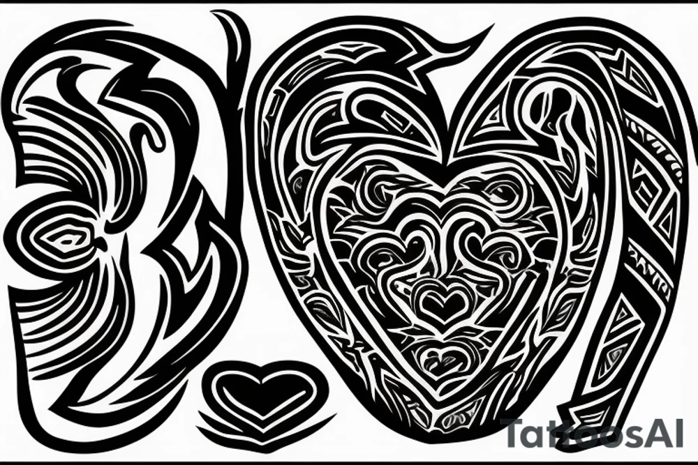 Love heart with a chili and a thunderbolt through it tattoo idea