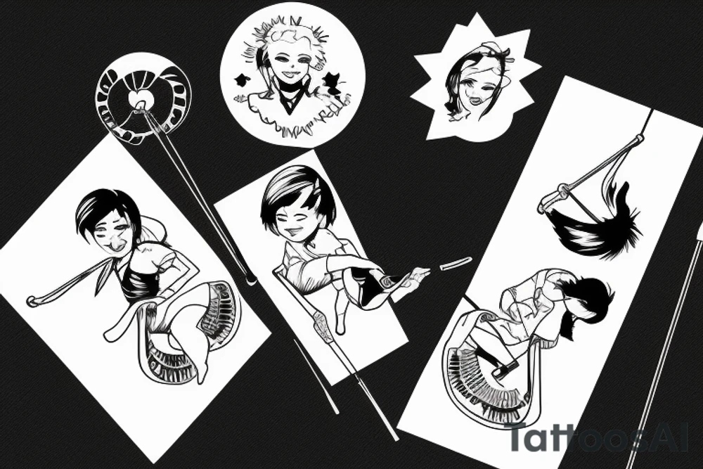 nicola sturgeon swinging on a swing tattoo idea