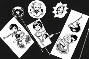 nicola sturgeon swinging on a swing tattoo idea