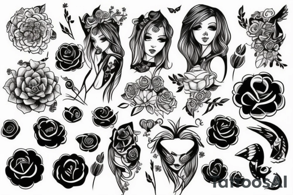 cuty lovely cool badass tattoo idea