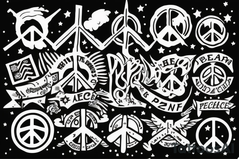 Peace.No.War tattoo idea