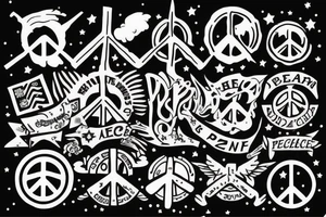 Peace.No.War tattoo idea