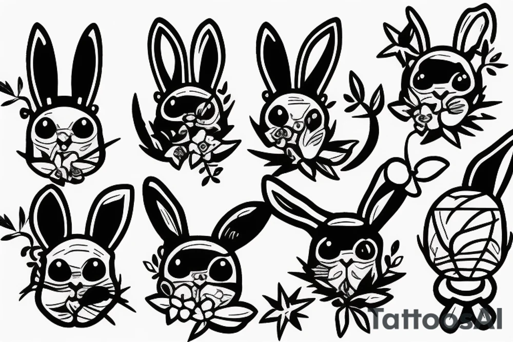 Bunny gym tattoo idea