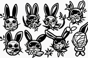 Bunny gym tattoo idea