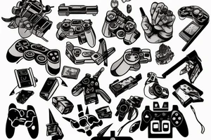 Video Games tattoo idea