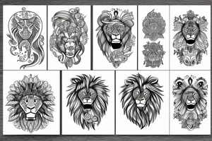 Un lion tattoo idea