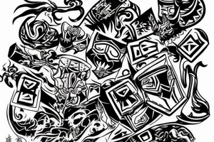 Video Games tattoo idea