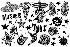 the city holds the man who reaches for the stars to freedom tattoo idea