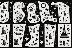 the city holds the man who reaches for the stars to freedom tattoo idea