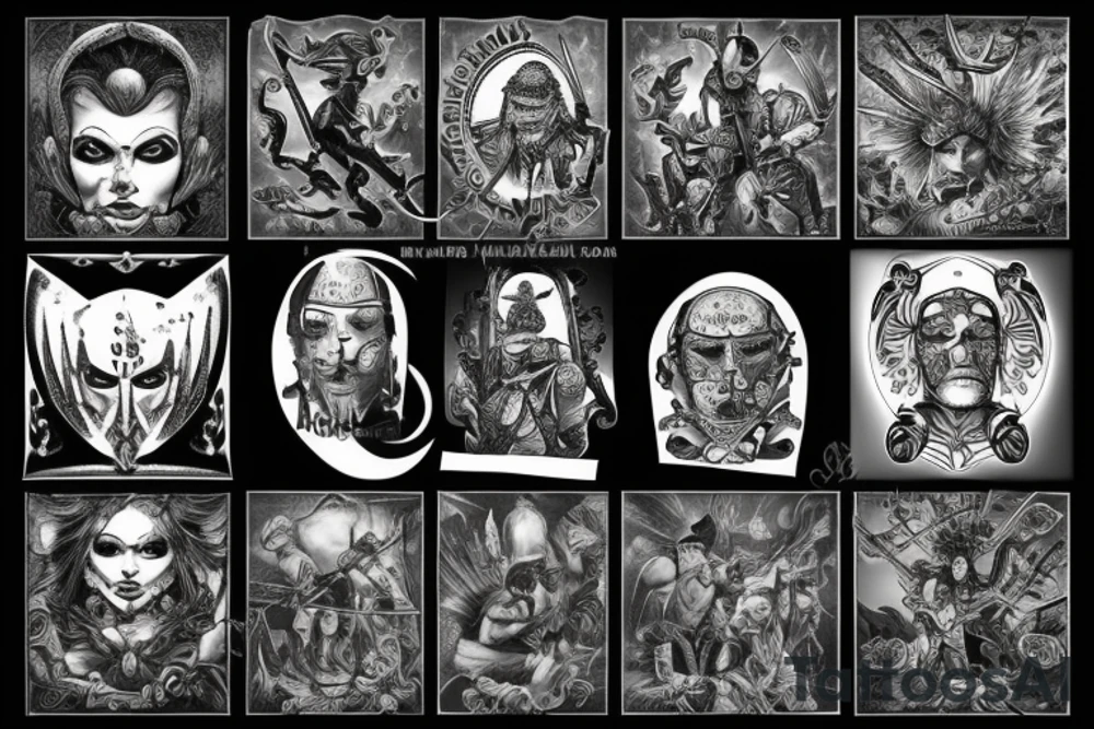 a warrior standing with honor tattoo idea