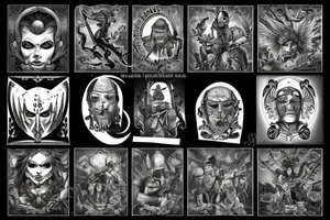 a warrior standing with honor tattoo idea