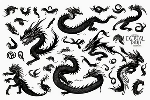 Esfera del dragon tattoo idea