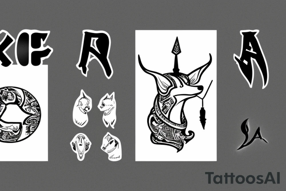 anubis cuidado un secreto tattoo idea