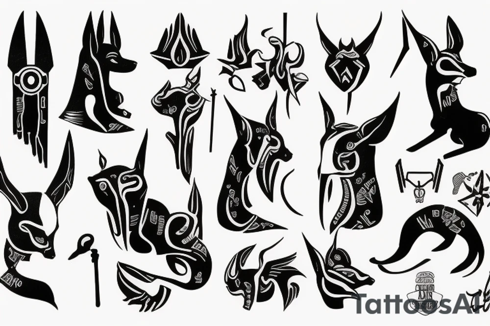 anubis cuidado un secreto tattoo idea