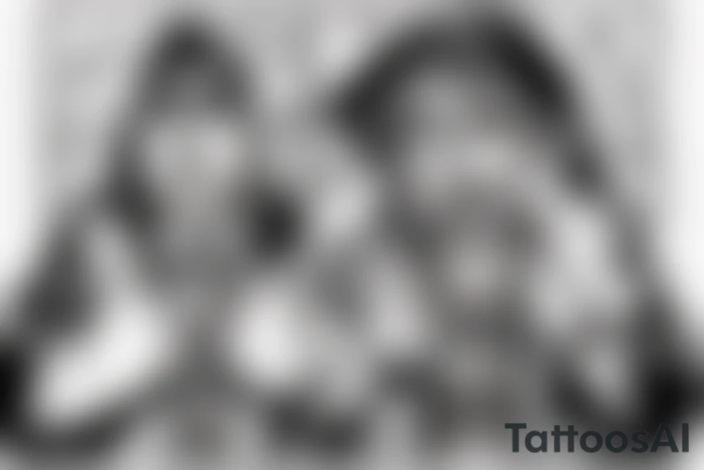 Man in a hoodie crying wearing a cross tattoo idea