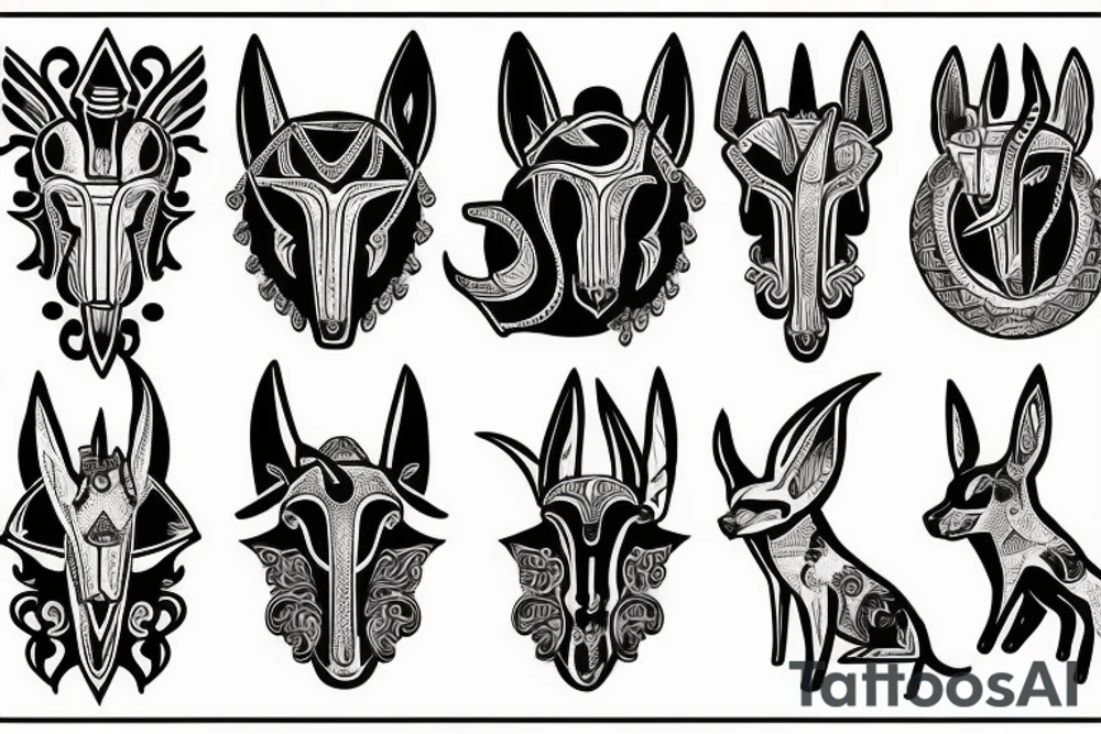 anubis cuidado un secreto tattoo idea