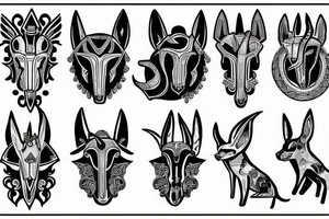 anubis cuidado un secreto tattoo idea