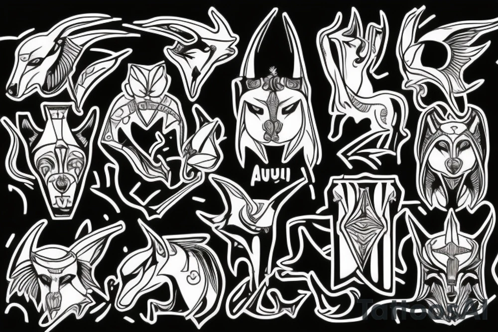 anubis cuidado un secreto tattoo idea