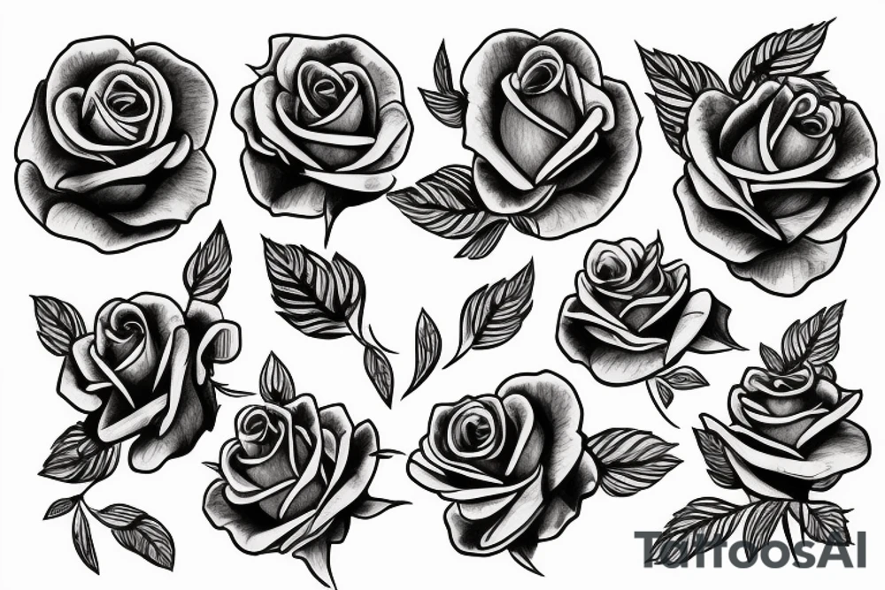 rose tattoo idea