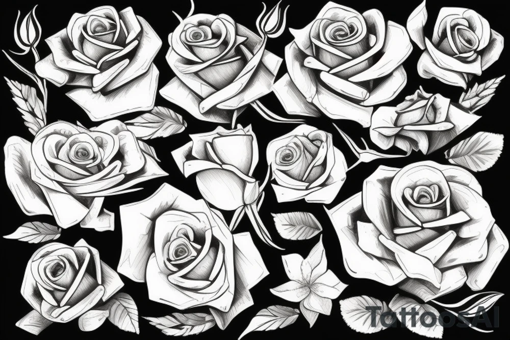 rose tattoo idea