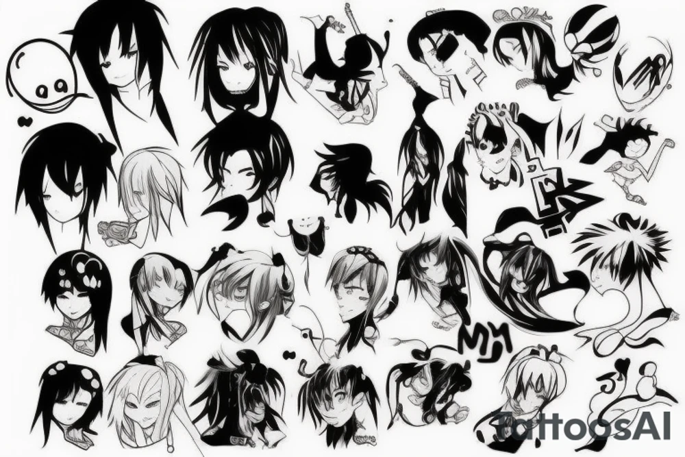 Anime style tattoo idea