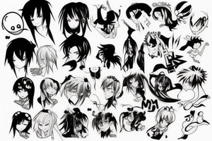 Anime style tattoo idea