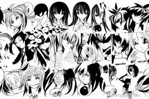 Anime style tattoo idea