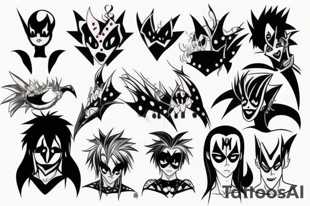 kiss tattoo idea