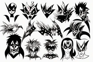 kiss tattoo idea