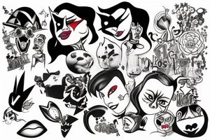 kiss tattoo idea