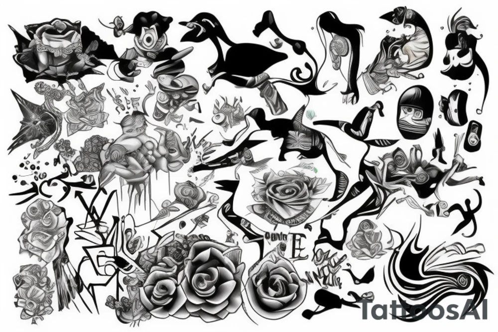 surrealism tattoo idea