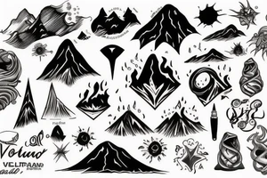 volcano tattoo idea