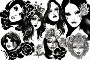 women tattooes in one image tattoo idea