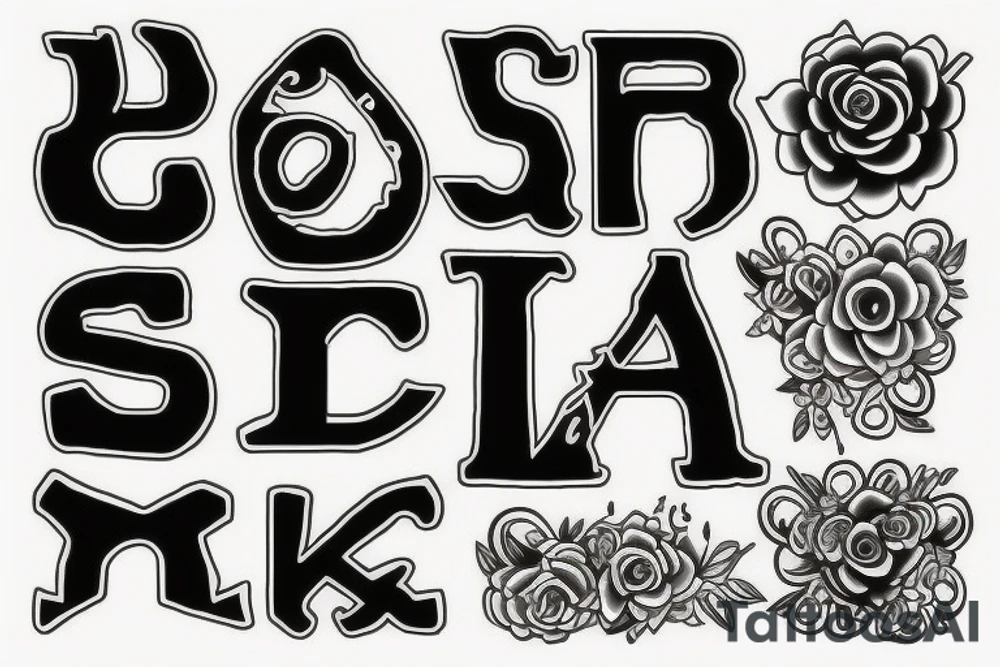 Letter tattoo idea