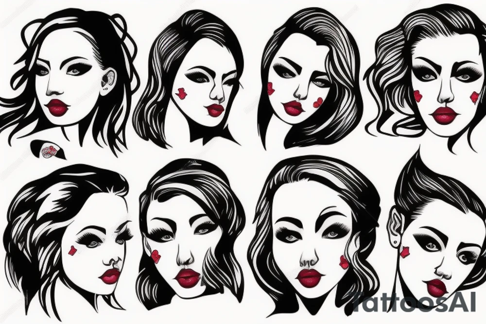 women tattooes in one image tattoo idea