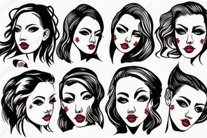 women tattooes in one image tattoo idea
