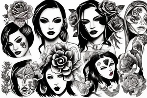 women tattooes in one image tattoo idea