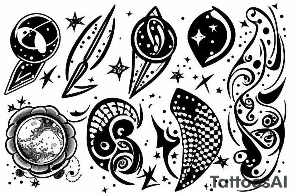 Space tattoo idea